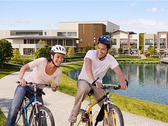 Cycling Track Around the Lake