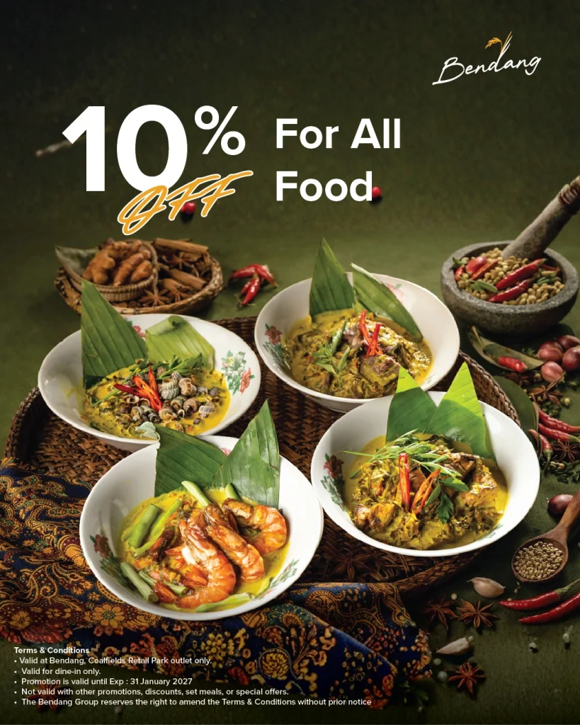 10% OFF all food items