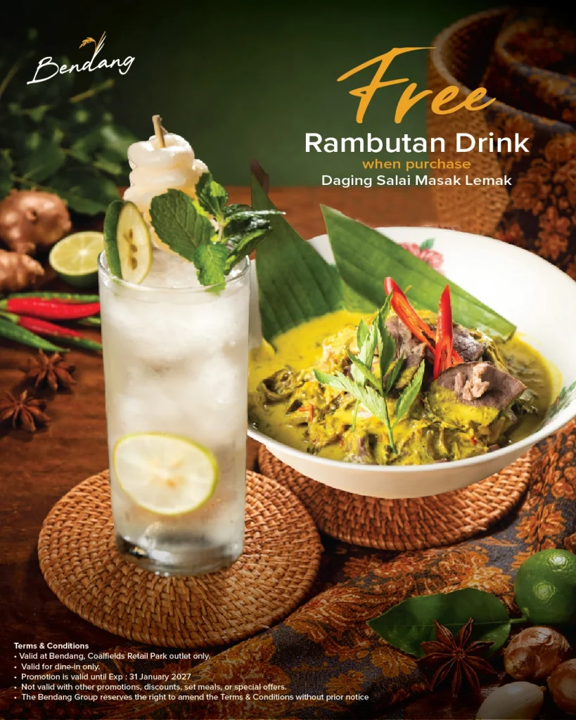 1 FREE Rambutan Serah drink