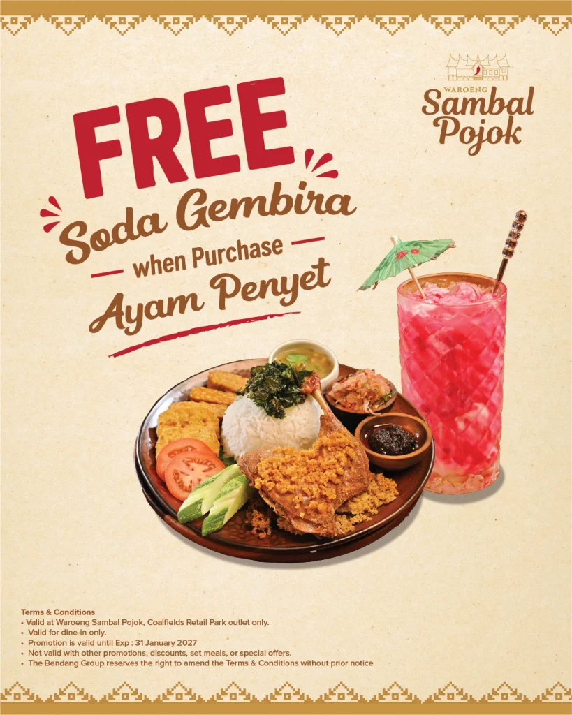 1 FREE Soda Gembira